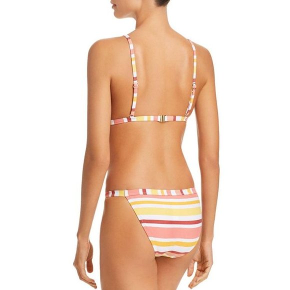 MinkPink Barbados Striped  Band Bikini Bottom - Picture 3 of 4